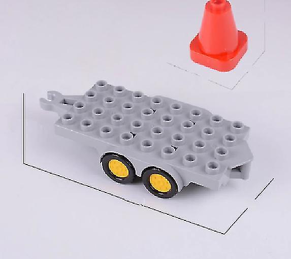 Truck roadblock Slide Fence Ladder Swing Window Figures Flower Building Blocks Accessories