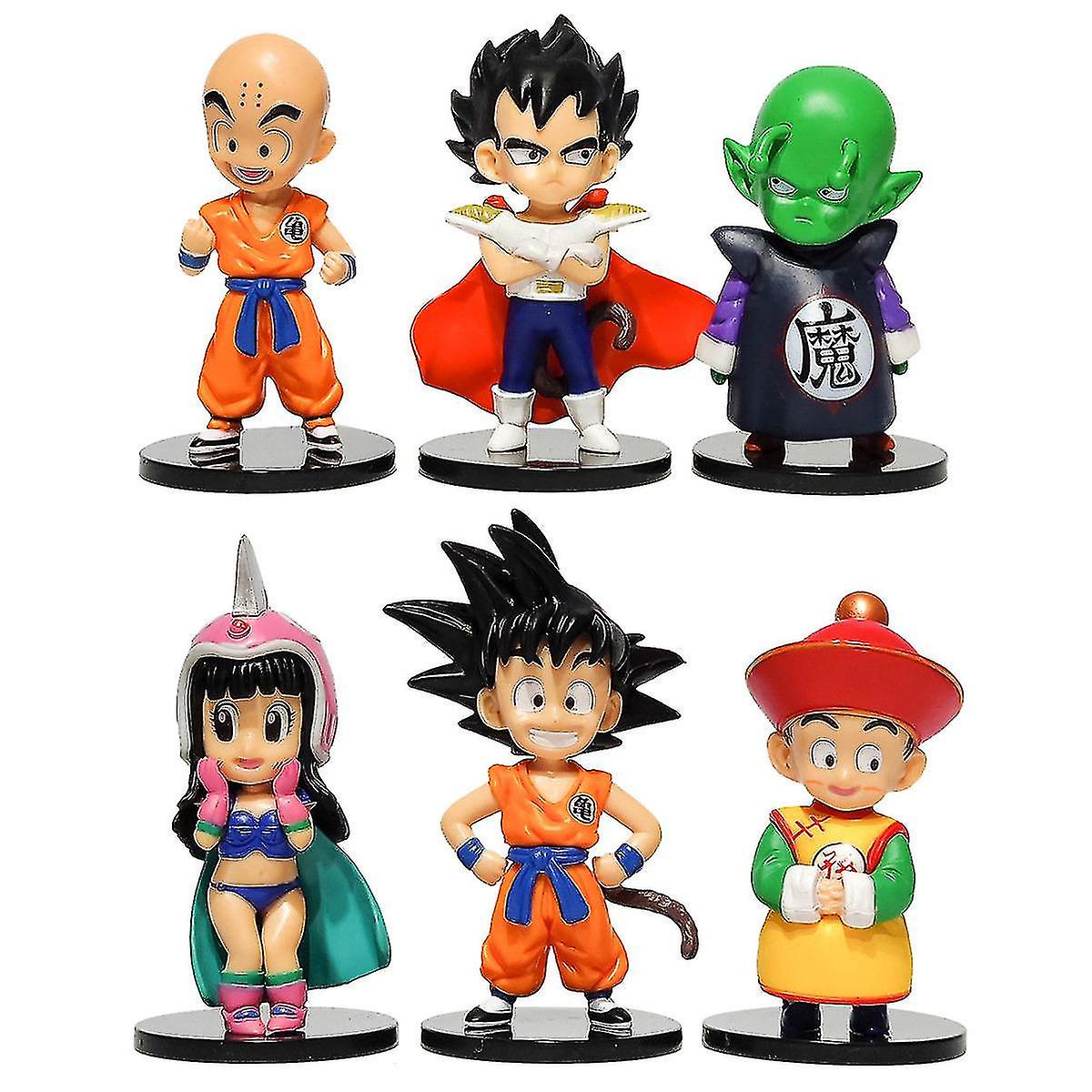 Goku Figure Toys أنيمي أكشن الشكل نموذج هدايا تماثيل قابلة للتحصيل للأطفال 10 سم مجموعة من 6
