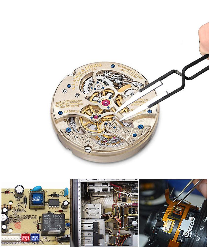 3pcs anti-static inverted ceramic tweezers