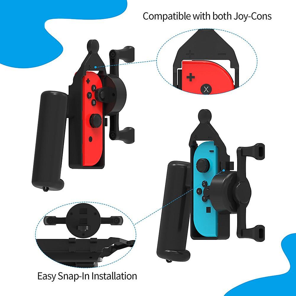 Plastic Game Console Controller Holder Fishing Rod Shaped Portable Controller Handle Grips Replacement For Switch/switch Oled