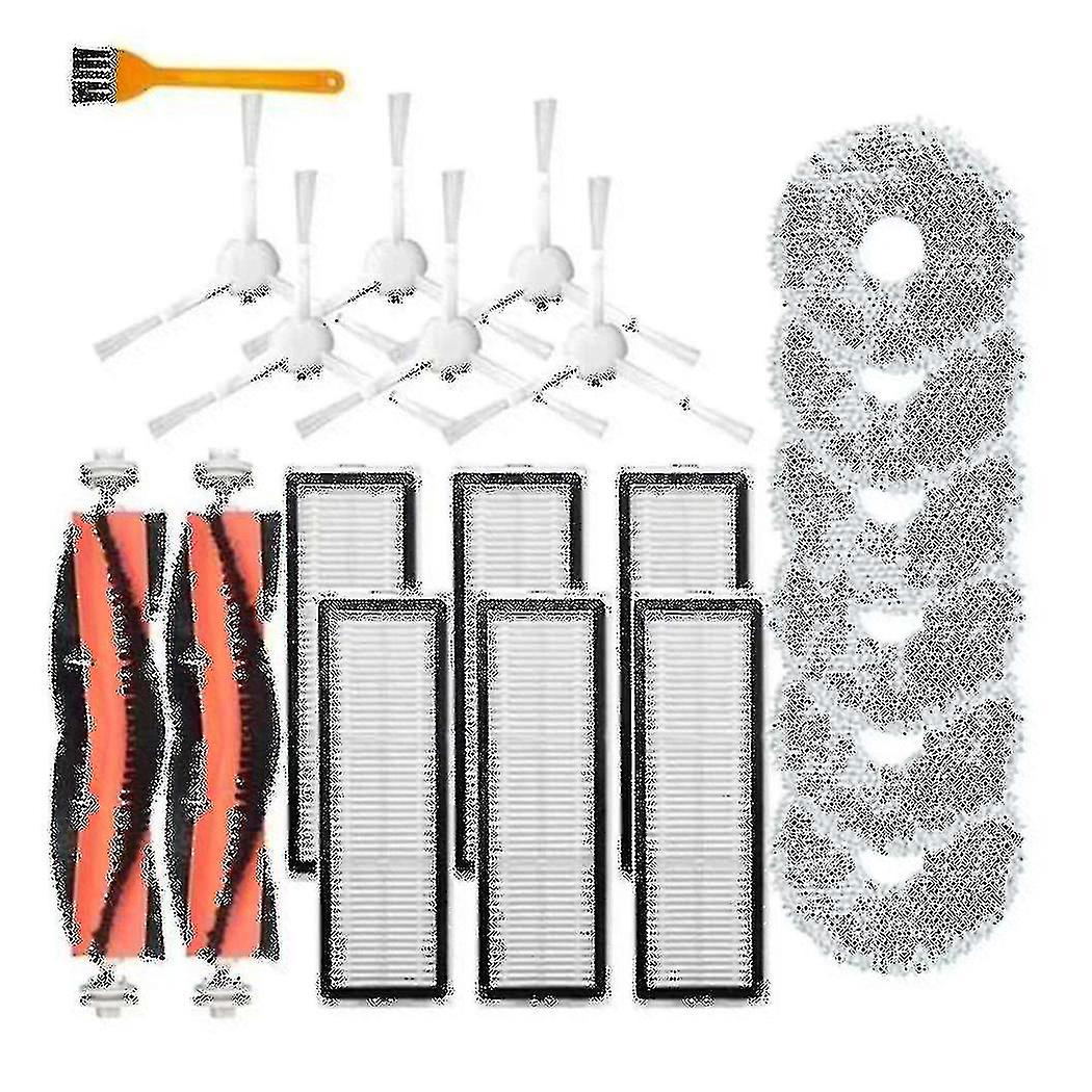 For Bot W10 W10 Pro Hepa Filter Main Brush Mop Cloth Side Brush Vacuum Kits 21pcs