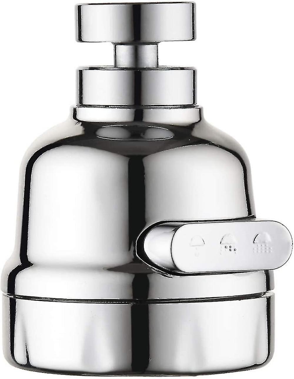 360 Rotatable Kitchen Faucet High Pressure Power Spray Moveable Kitchen Tap Head 3 Modes