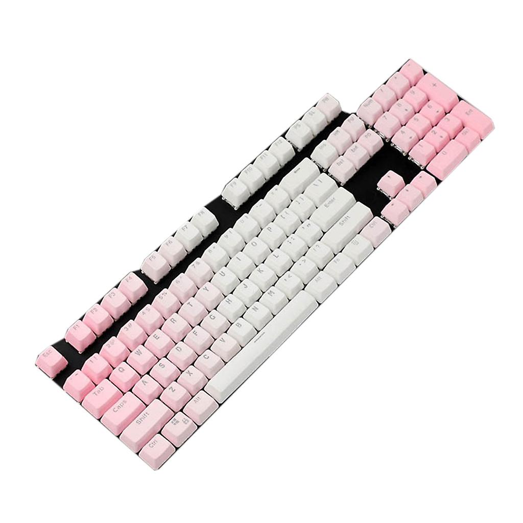 104 PBT Keycap Rainbow Backlight Replacement for Mechanical Keyboard OEM Profile