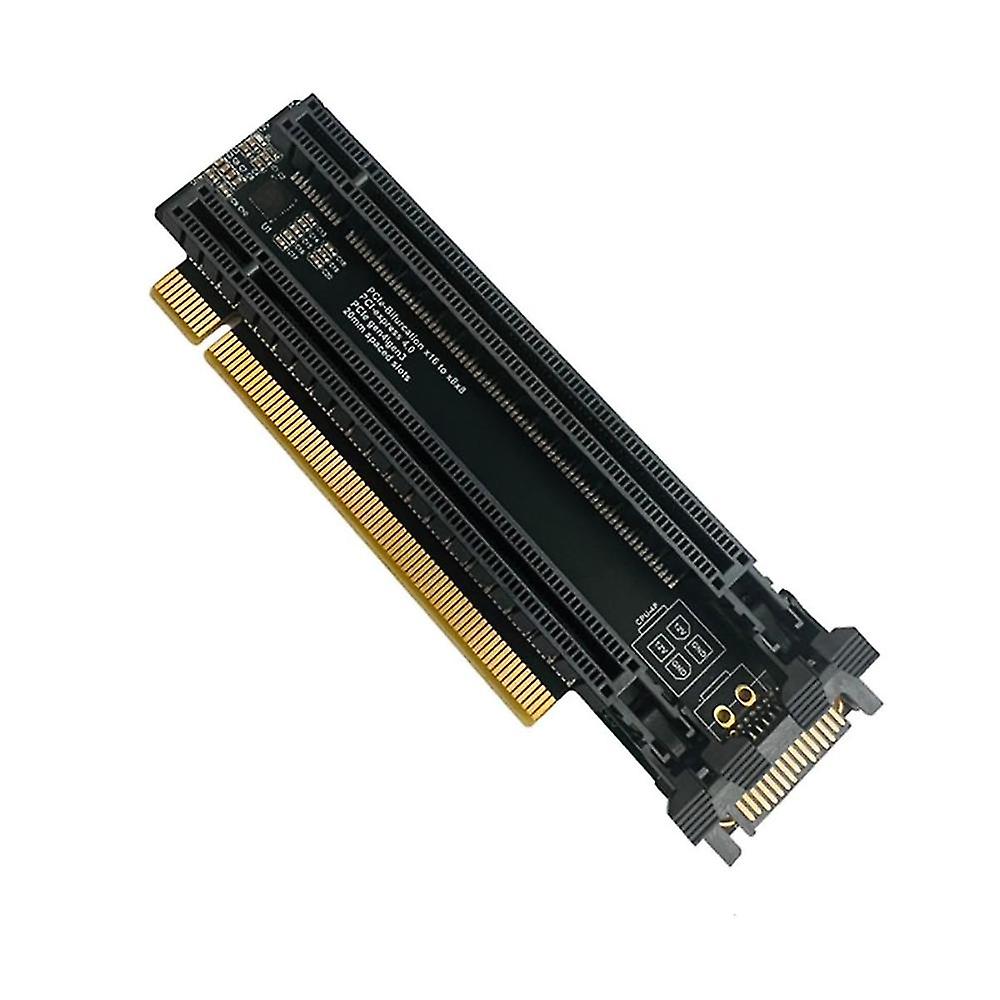 Pci-e 4.0 X16 1 To 2 Expansion Card Gen4 Split Card Pcie-bifurcation X16 To X8x8 With 20mm Spaced S