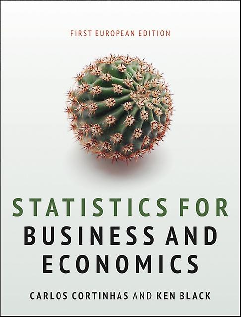 Statistics For Business And Economics by Black & Ken University of Houston & TX & USA Paperback