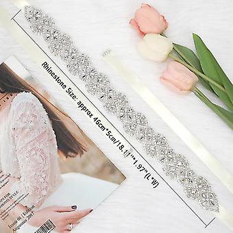 Bridal Belt Handmade Crystal Rhinestone Braided Wedding  display picture 3