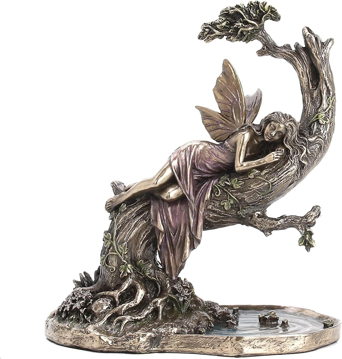 Forest Fairy Sleeping Figurine By Allianceinteriorsltd