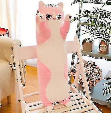 لينة طويلة القط وسادة أفخم اللعب محشوة قيلولة وسادة السرير النوم Illow ديكور المنزل هدية دمية الاطفال فتاة-ه