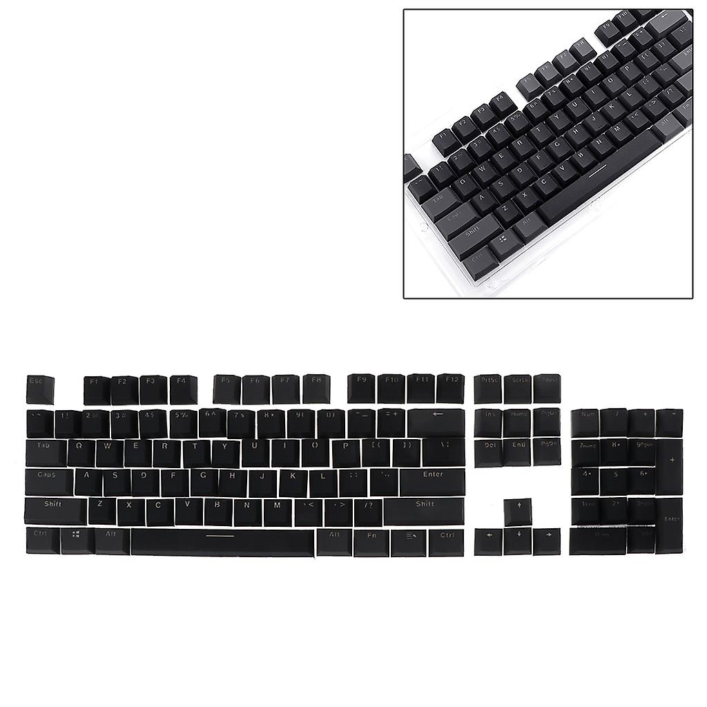 PBT Mechanical Keyboard Keycaps Translucent Dual Color for 104 Keys Keycap Set