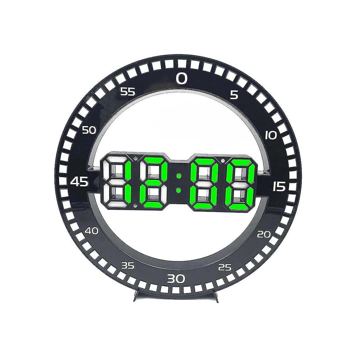 Living Room Wall Clock 3d Led Portable Wall Clock Electronic Clock Portable Screen Without Jumping