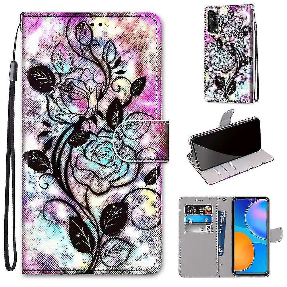 Compatible With Huawei Y7a Colorful Flower Mobile Case