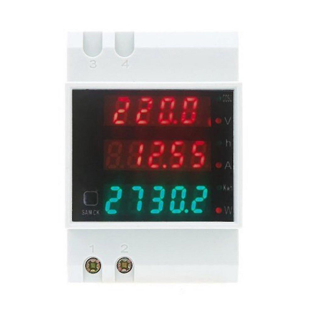 Multi-functional Led Digital Rail Current Power Factor Ammeter Voltmeter