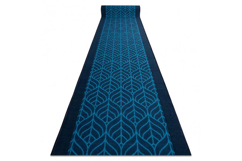 Runner anti-slip FEATHERS navy blue 57cm