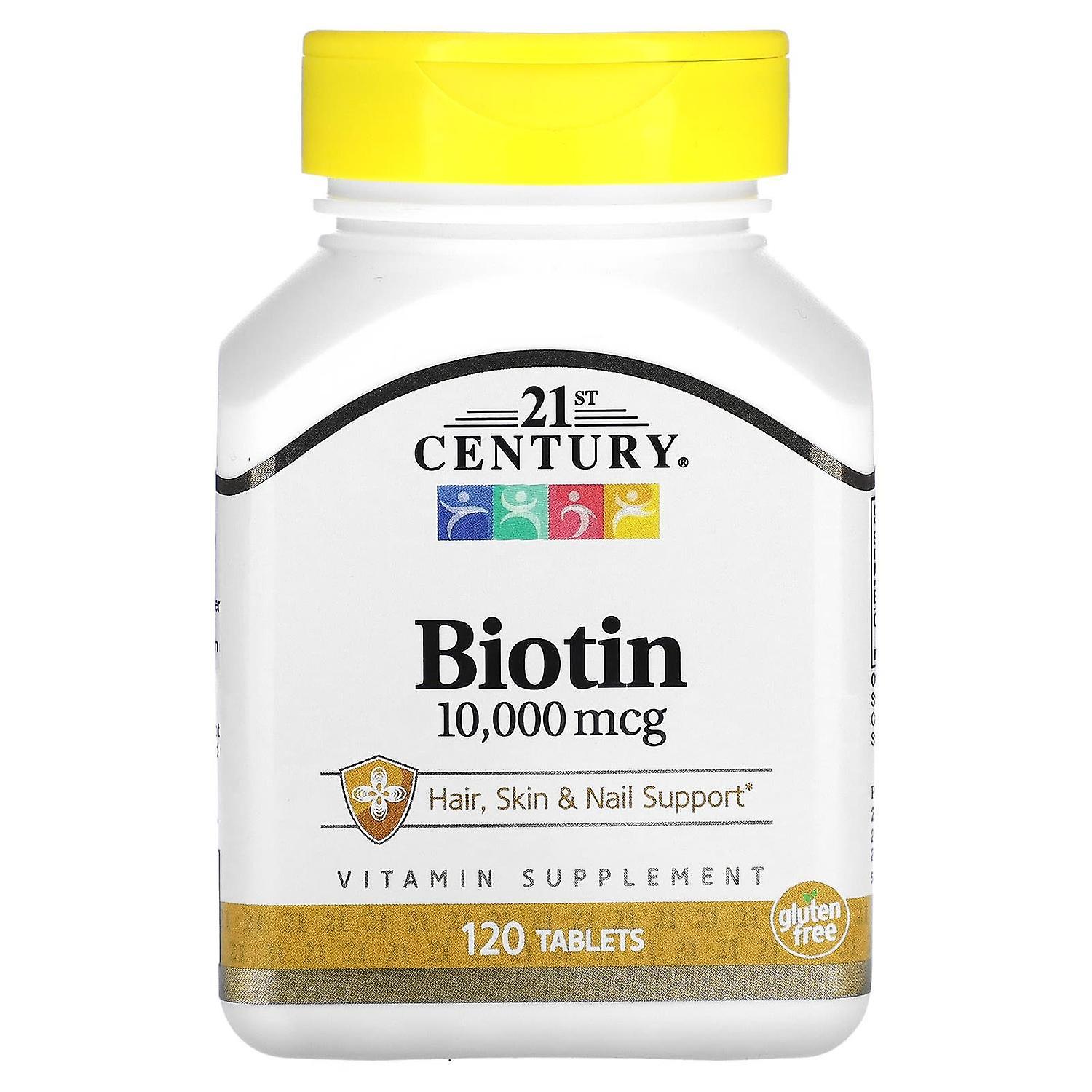 21st Century, Biotin, 10,000 mcg, 120 Tablets