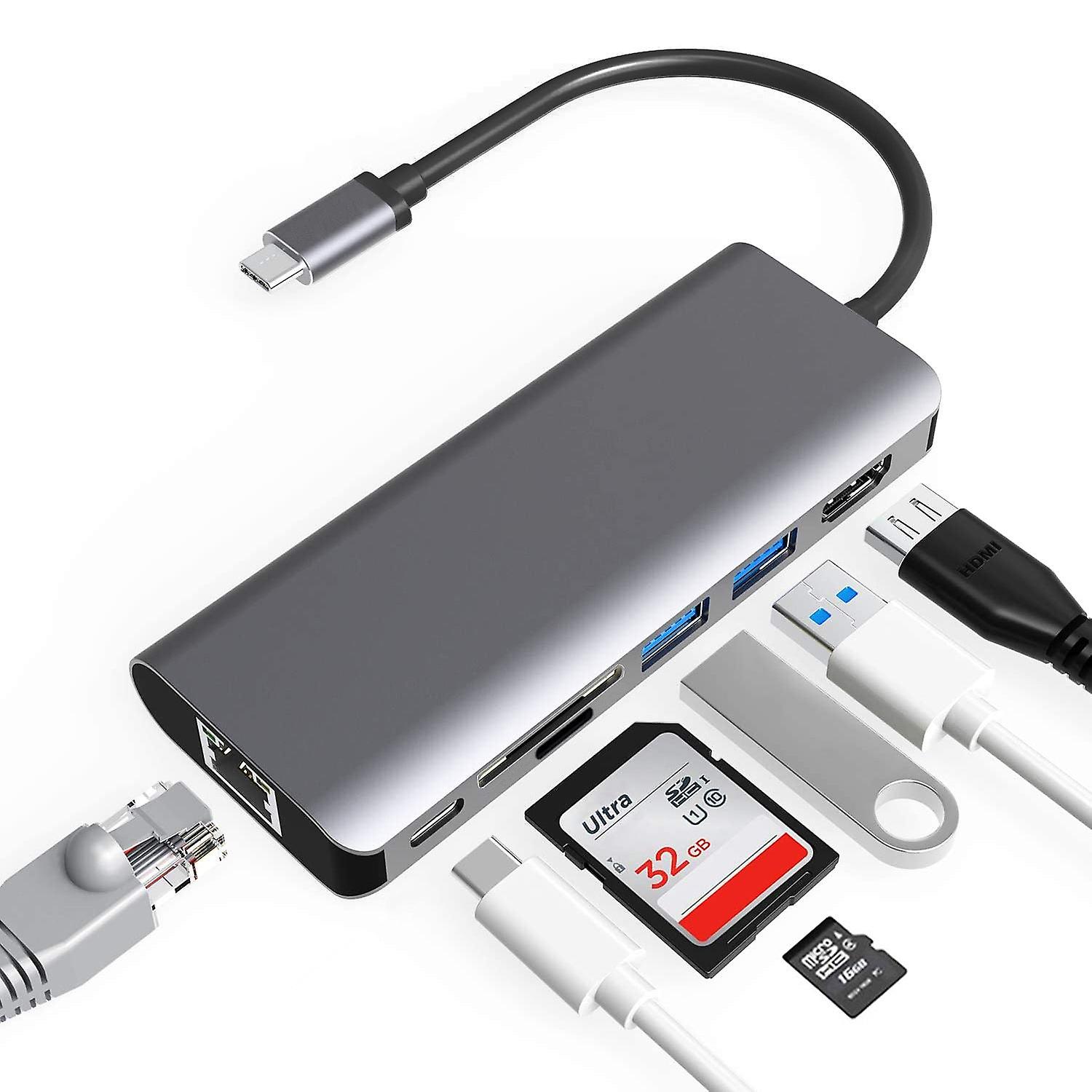 Type-c To Hdmi 4k Converter For 7-in-1 Docking Station