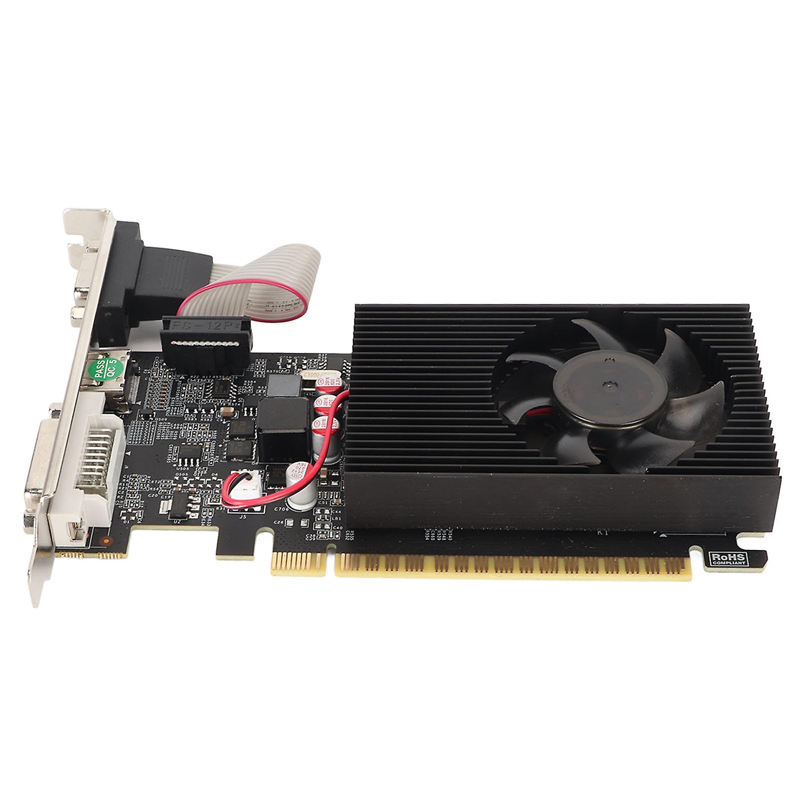 Low Profile GPU 4G DDR3 128bit 700MHz 1400MHz HD DVI VGA PCI Express X16 3.0 Desktop Graphics Card for Computer Chassis 