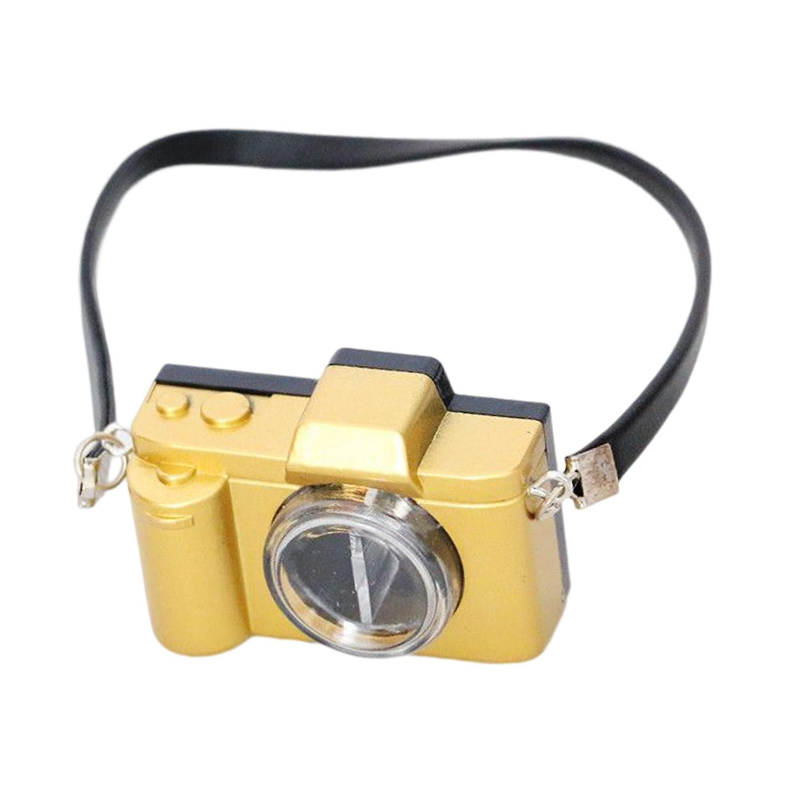Miniature Camera Model Diy Ornaments Resin For 1:6 1:8 Scale Doll Argent