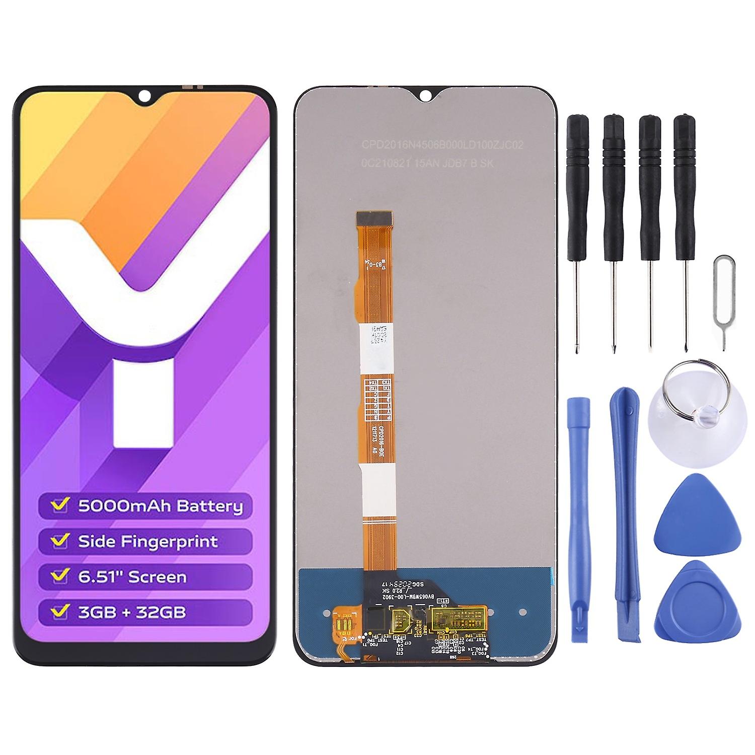 TFT LCD Screen for Vivo Y15s / Y15a V2120 with Digitizer Full Assembly