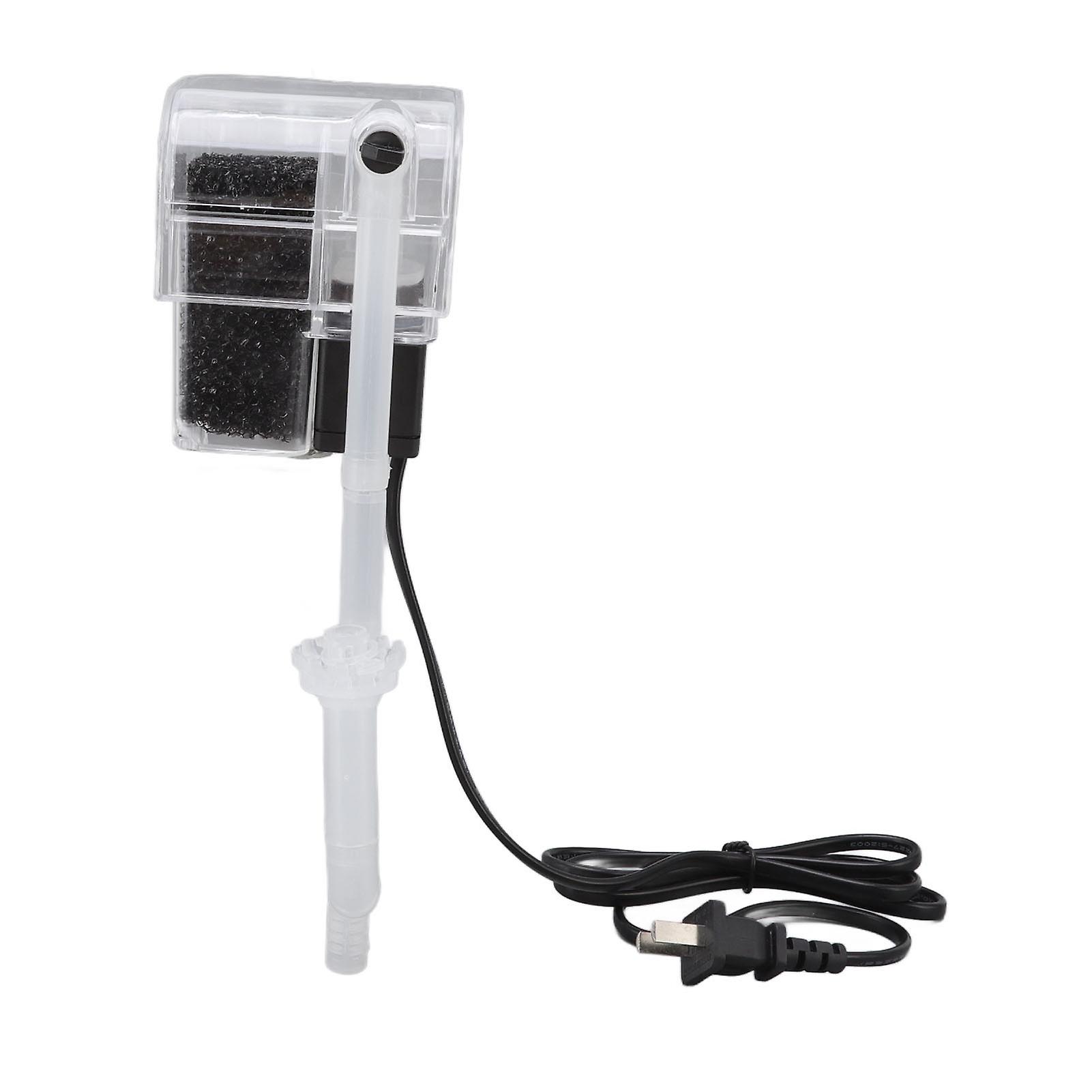 5W Hanging Aquarium Filter with Adjustable Flow, 220V CN Plug for Fish Tanks