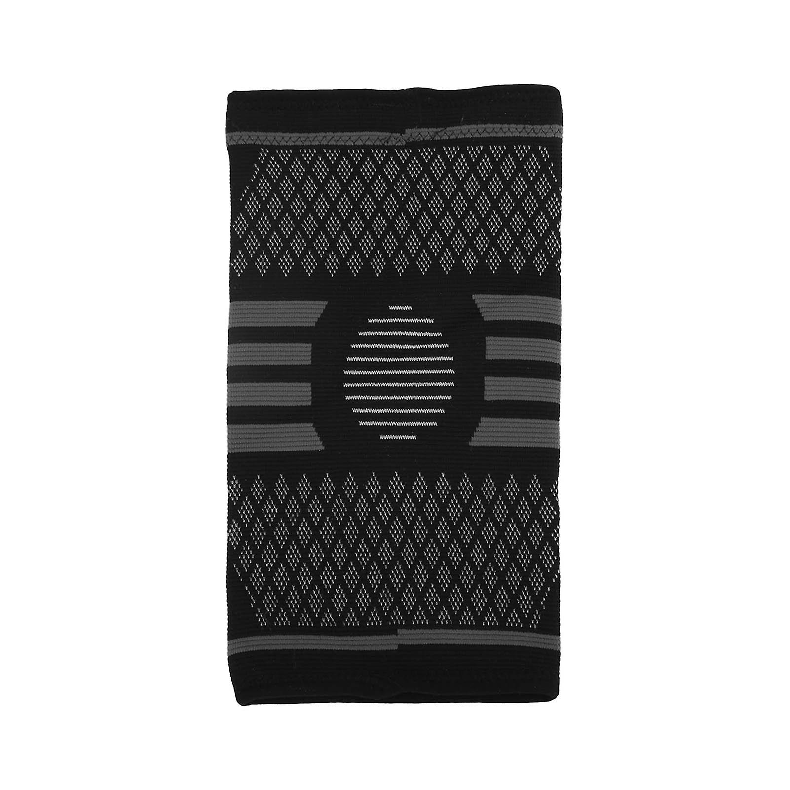 ニットナイロンニーパッドダブルウーブンテクスチャ弾性膝ブレースフィットネスバスケットボール用M