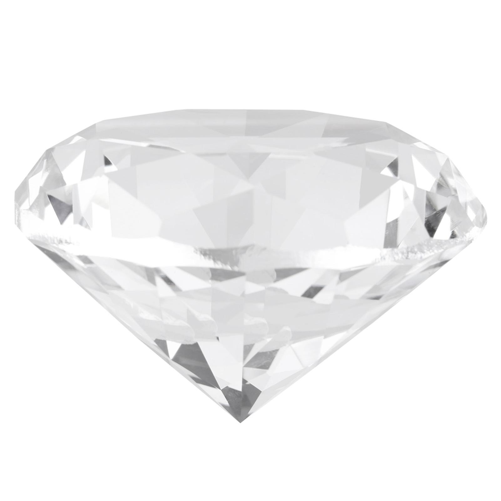 Artificial crystal paperweight, synthetic diamond stone, large rhinestone, clear glass