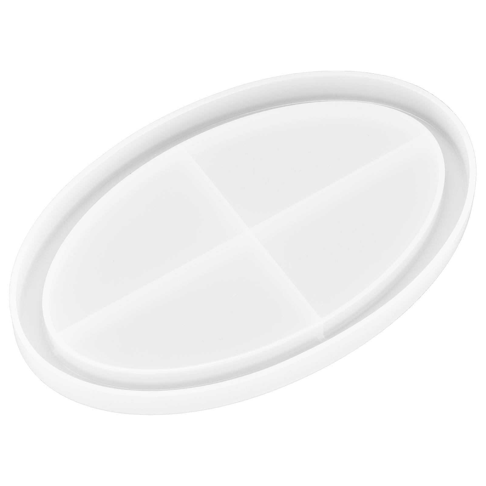 Oval Smooth Fruit Tray Mold: Epoxy Resin Casting Silicone Decorative Tray for DIY Crafting