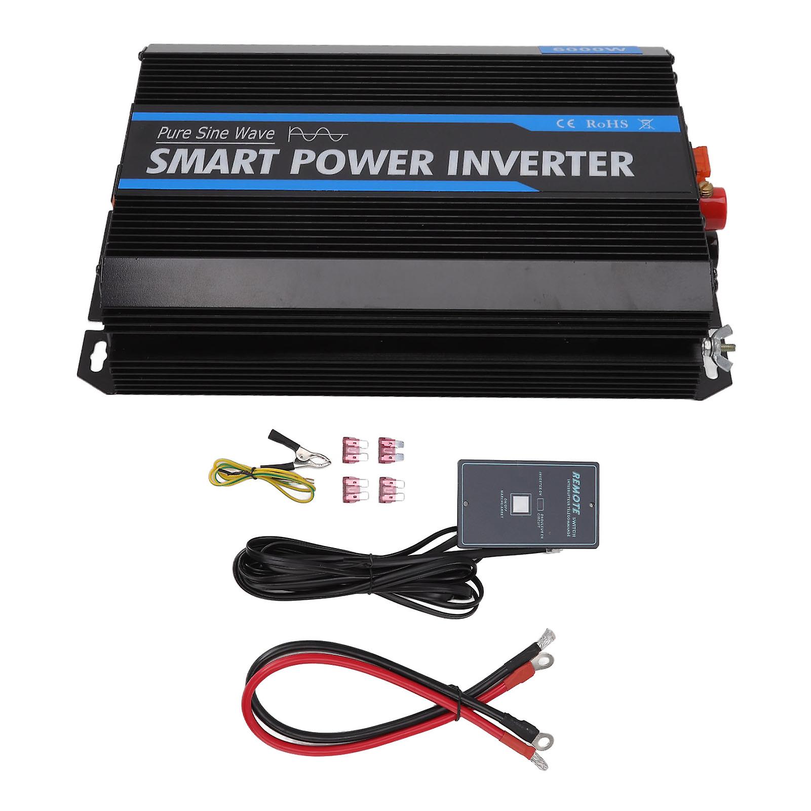 6000W PV Inverter DC 12V to AC  Pure Sine Wave Inverter Converter for Power Generation System