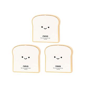 3 stuks Leuke Toast Diamond Light Oogschaduw Palet 9 Kleuren Palet Contour Powder Cosmetica