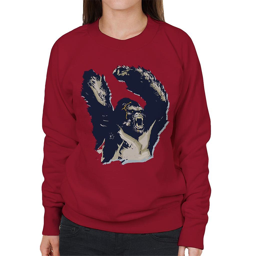 King Kong Arms Up Rage Women's Sweatshirt