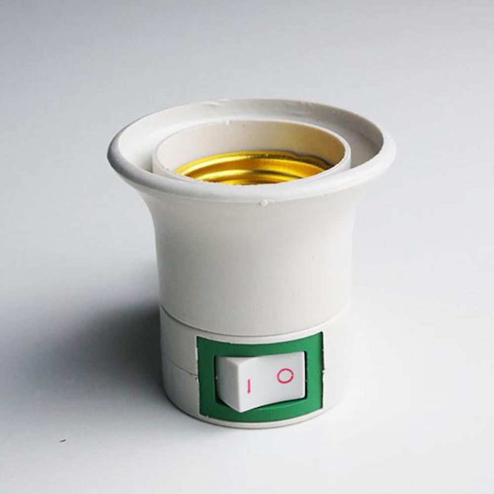 Lai Lighting E27 Lamp Screw Socket Bulb Holder Adapter Converter with On-Off Switch EU Plug