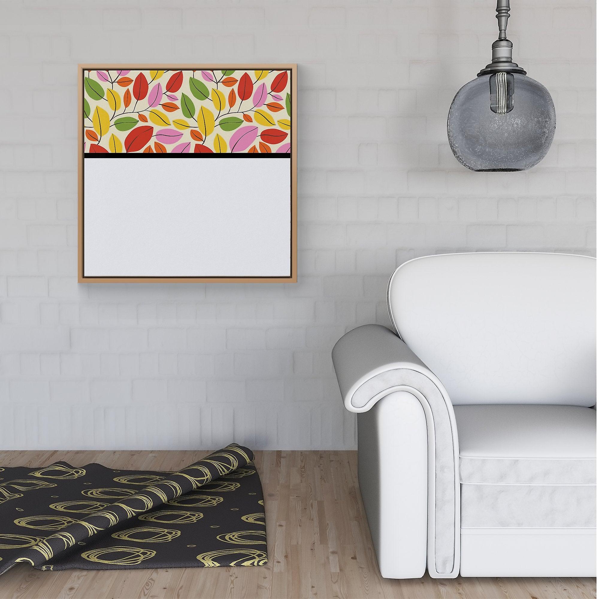 Autumn Leaves Framed Canvas