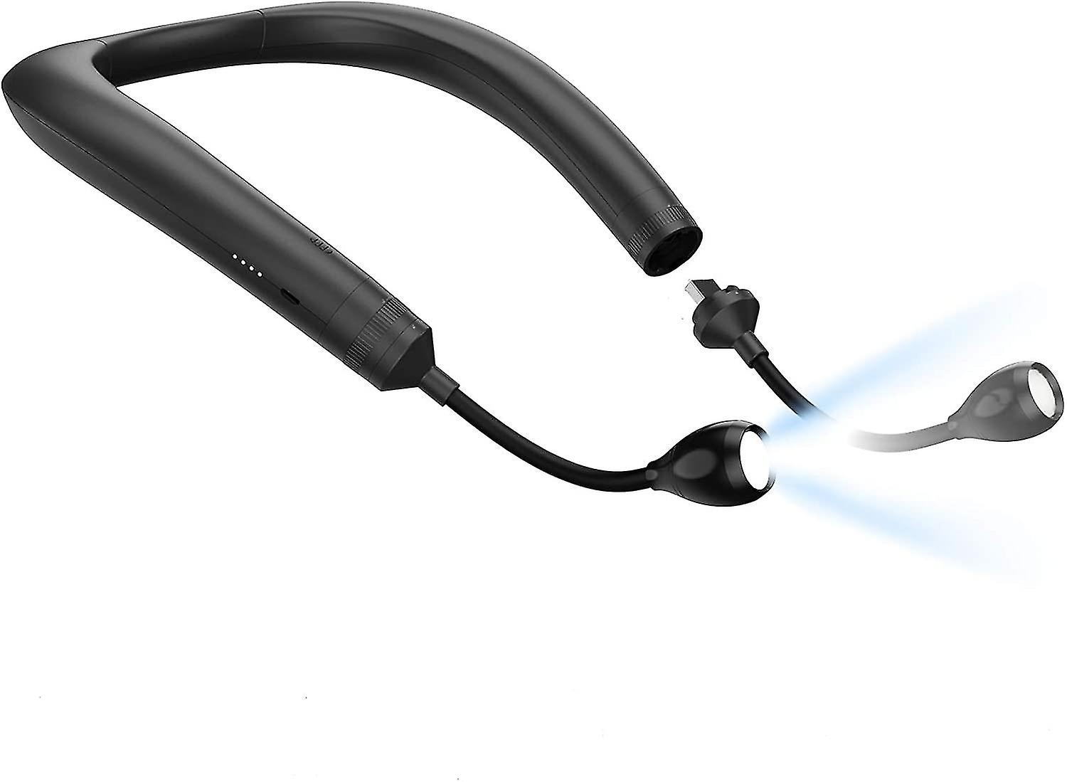 Hands-free neck light 4000mah, white light + 3 levels of brightness