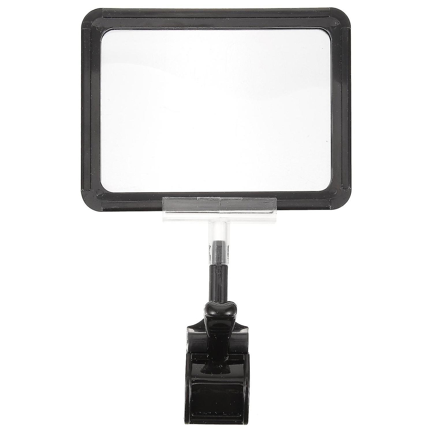 كليب على حامل علامة قابل للتعديل البلاستيك تسجيل حامل البضائع عرض كليب حامل