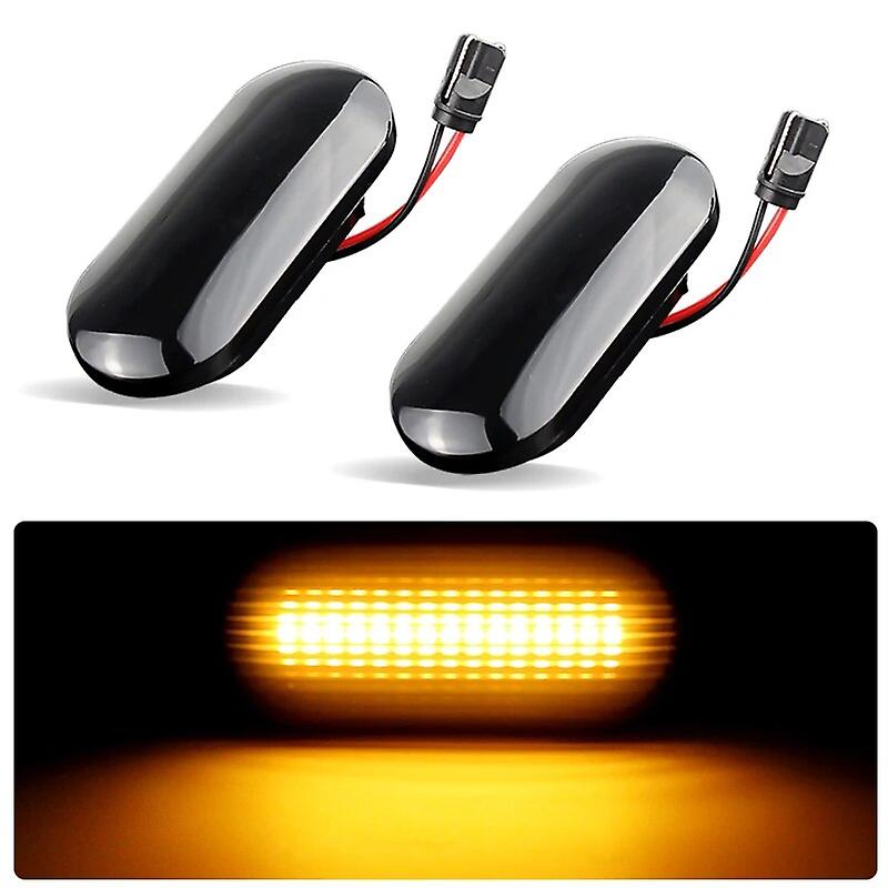 2pcs For Ford C-max Focus Mk2 Fusion Fiesta Galaxy Led Side Indicator Marker Signal Light No Error Sequential Flashing Lamp