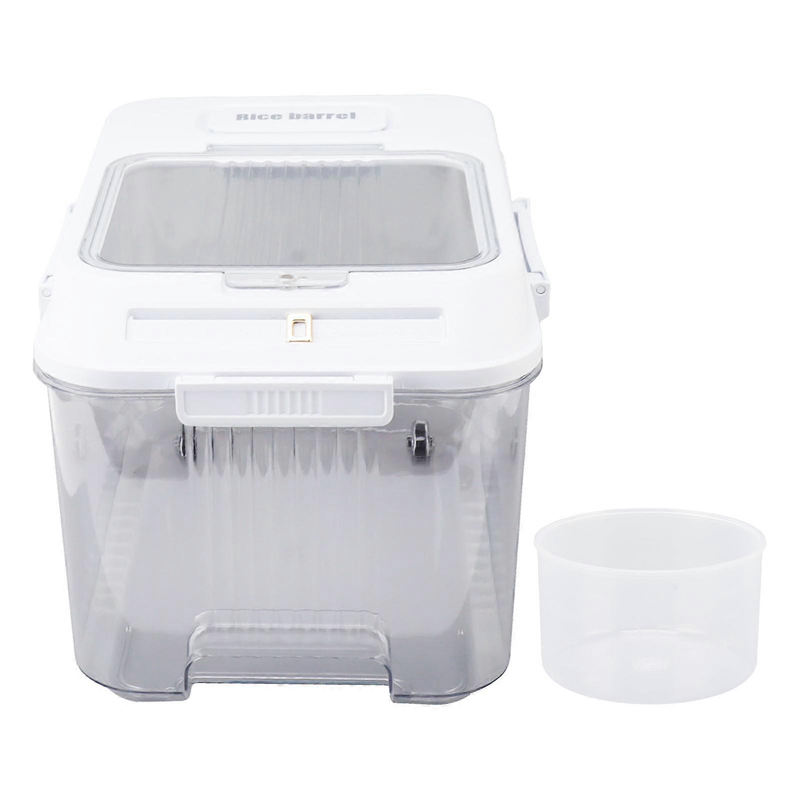 Rice Storage Container Sealing Thickening Transparent Reusable Rice Container For Home L