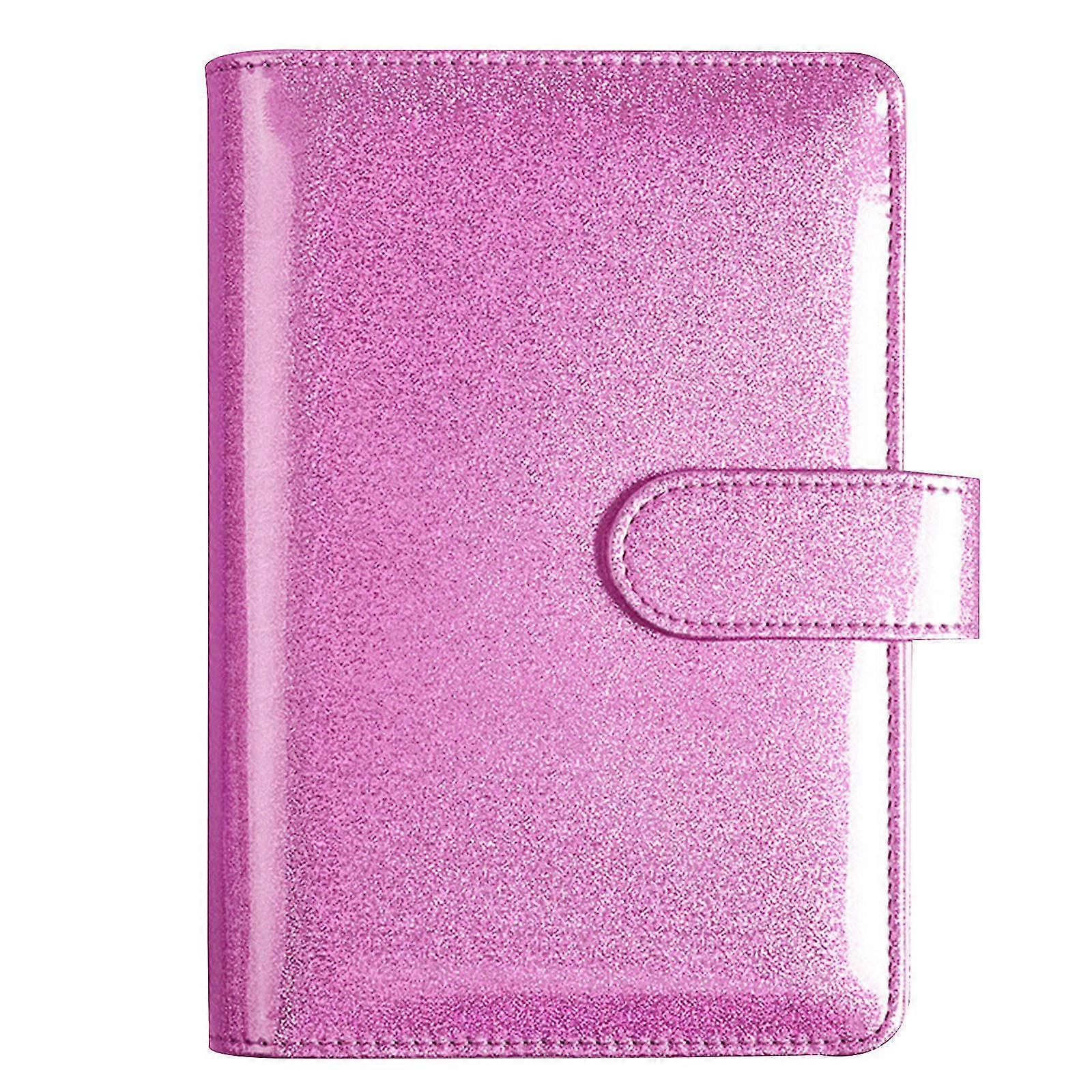 Glitter Refillable Journal Notebook Cover 6 Ring Binder Notepad Cover A5 Size