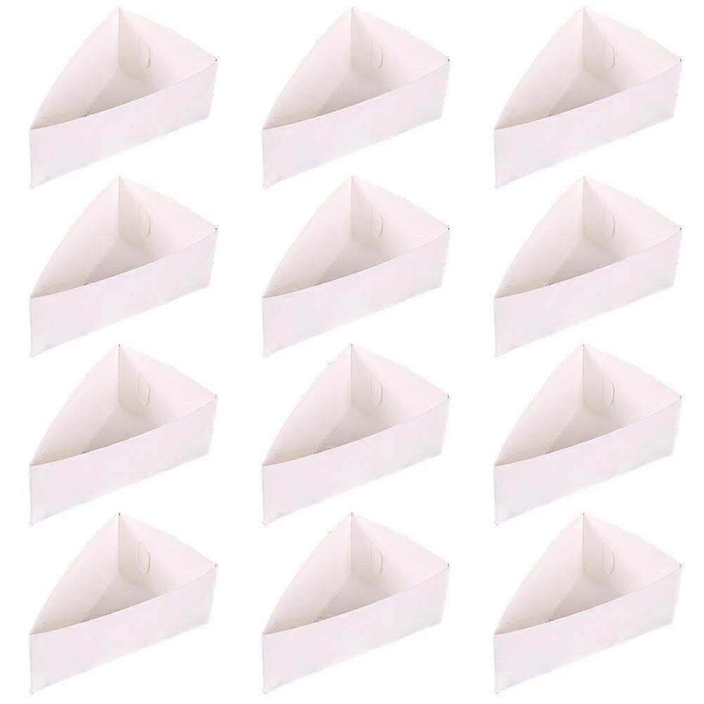 20 Pcs Cheese Cake Triangle Holders - Dessert Storage Boxes