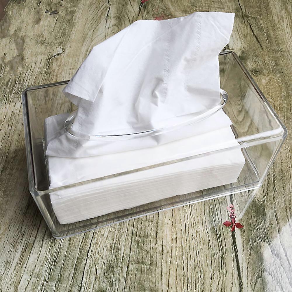 Acrylic Transparent Tissue Box, Napkin Dispenser