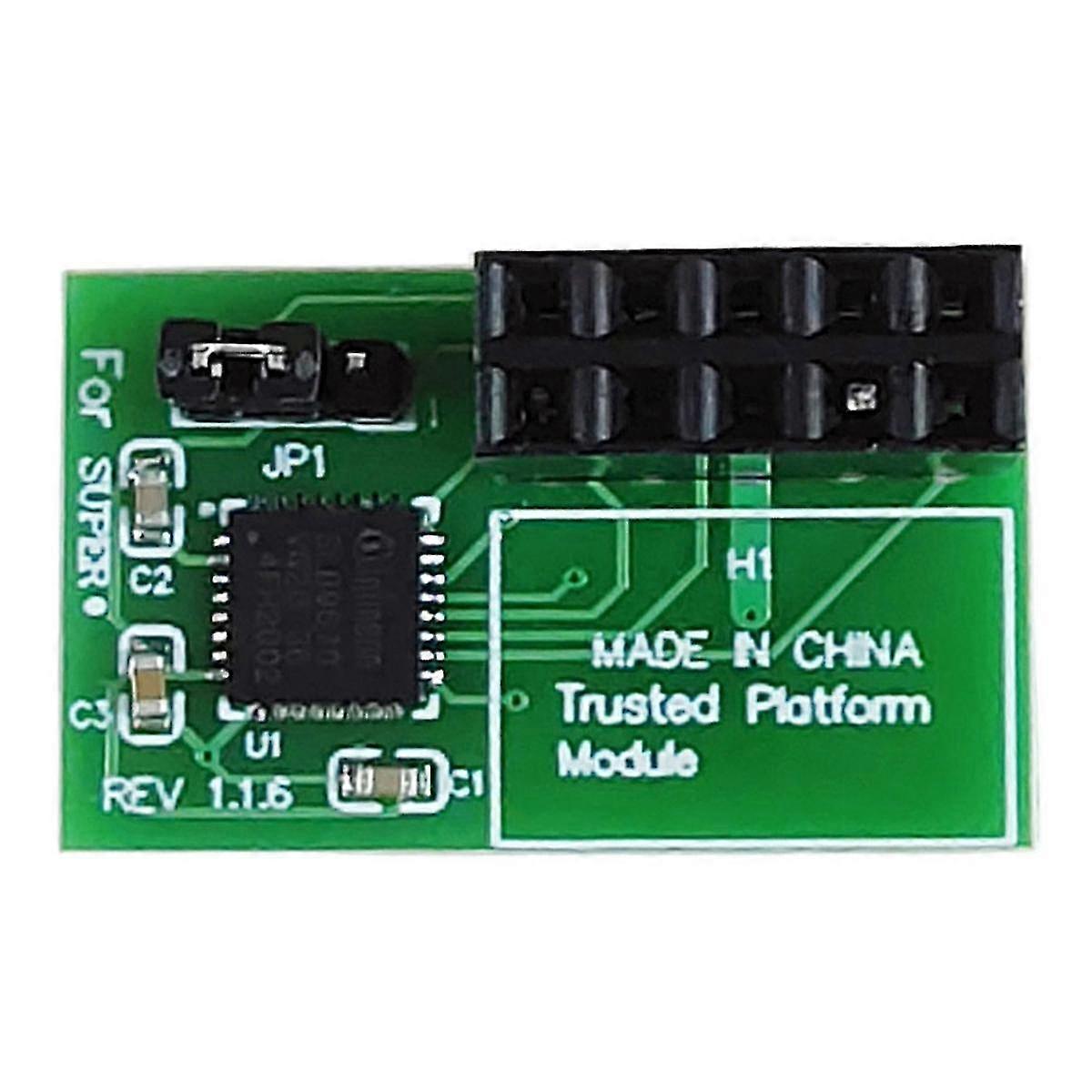 10Pin SPI TPM 2.0-modul Trusted Platform TPM 2.0 Horizontal Trusted Platform Module för -AOM-TPM-9