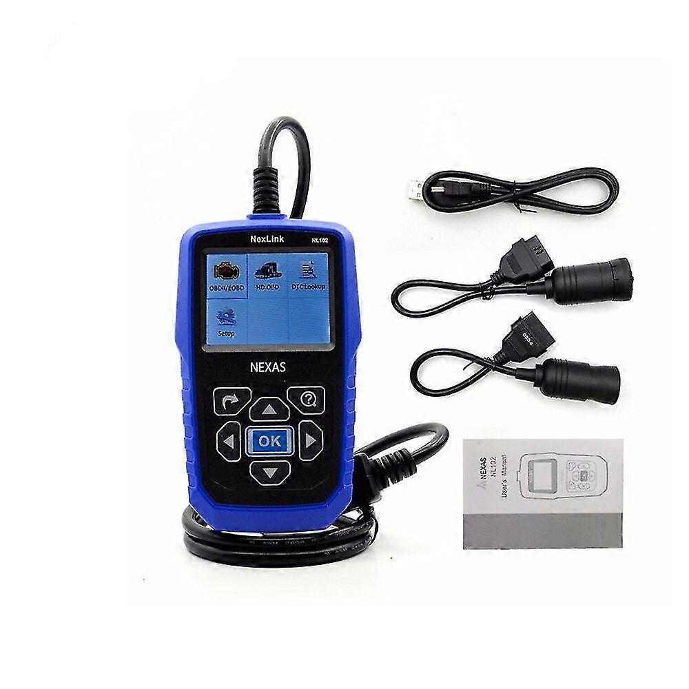 Heavy duty truck diagnostic diesel engine scanner nexas nl102 obd2 can auto kit code reader