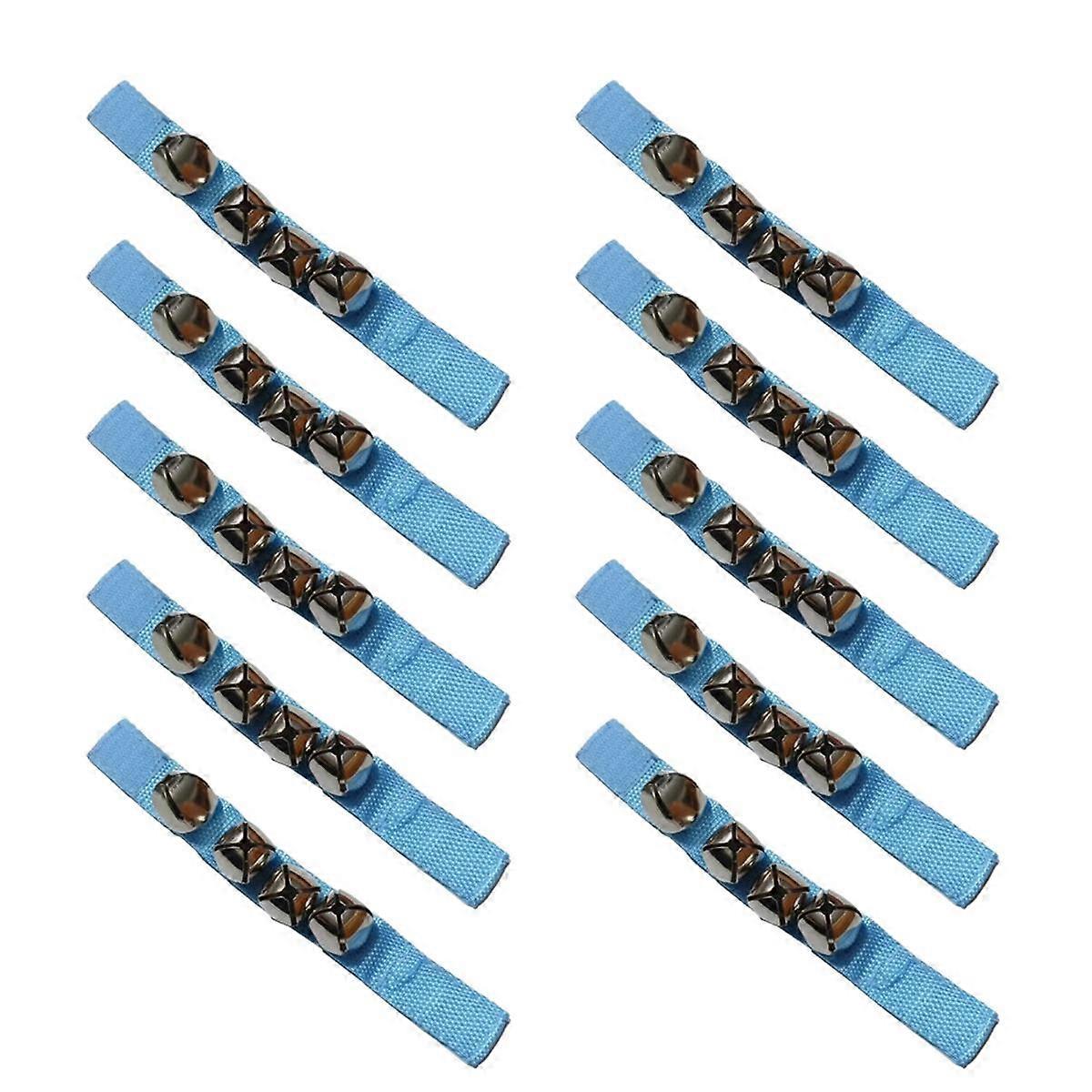 Blue Orff Percussion Instrument, Hand Bell, Foot Bell, Hand Bell for Dance Performance