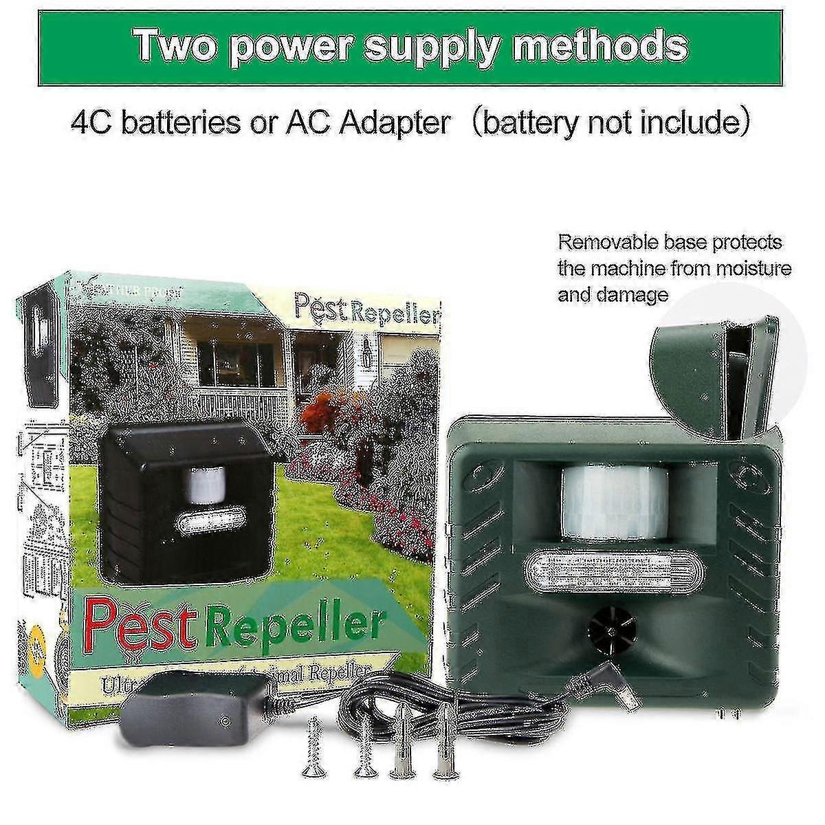 Pro Electronic Bird Repeller Version For Pigeons, Starlings, Sparrows, & Gulls