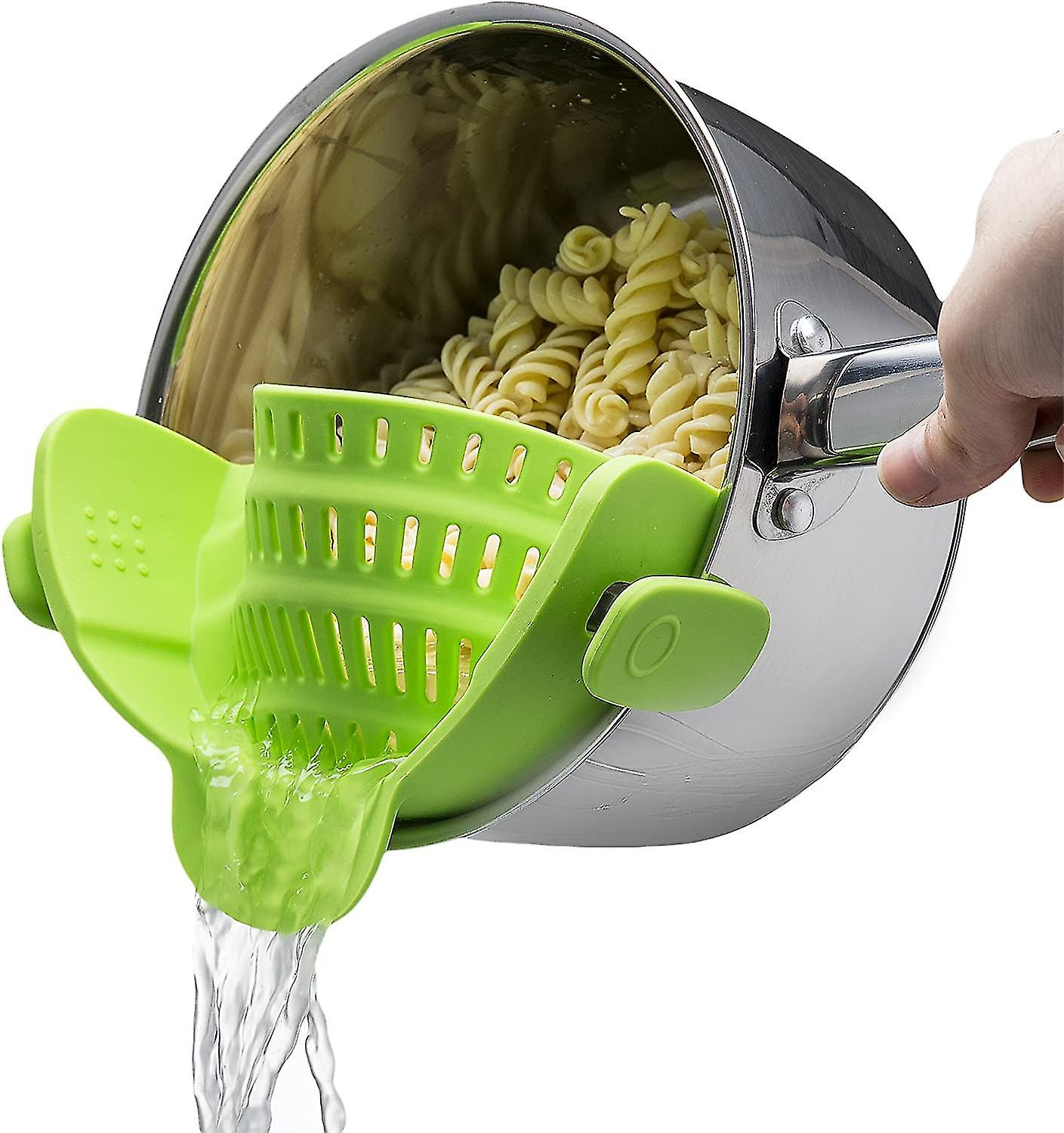 Universal Silicone Clip-on Pot Strainer Colander
