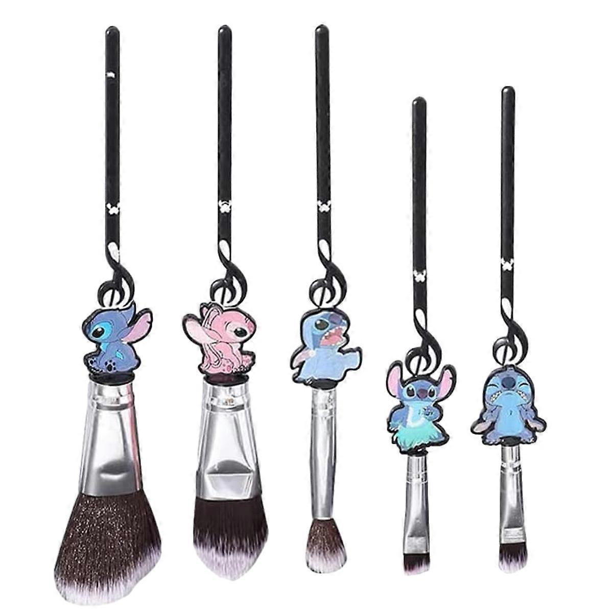 Makeup Brushes Set - 5pcs Creative Stitch Theme Cosmetic Brushes Set