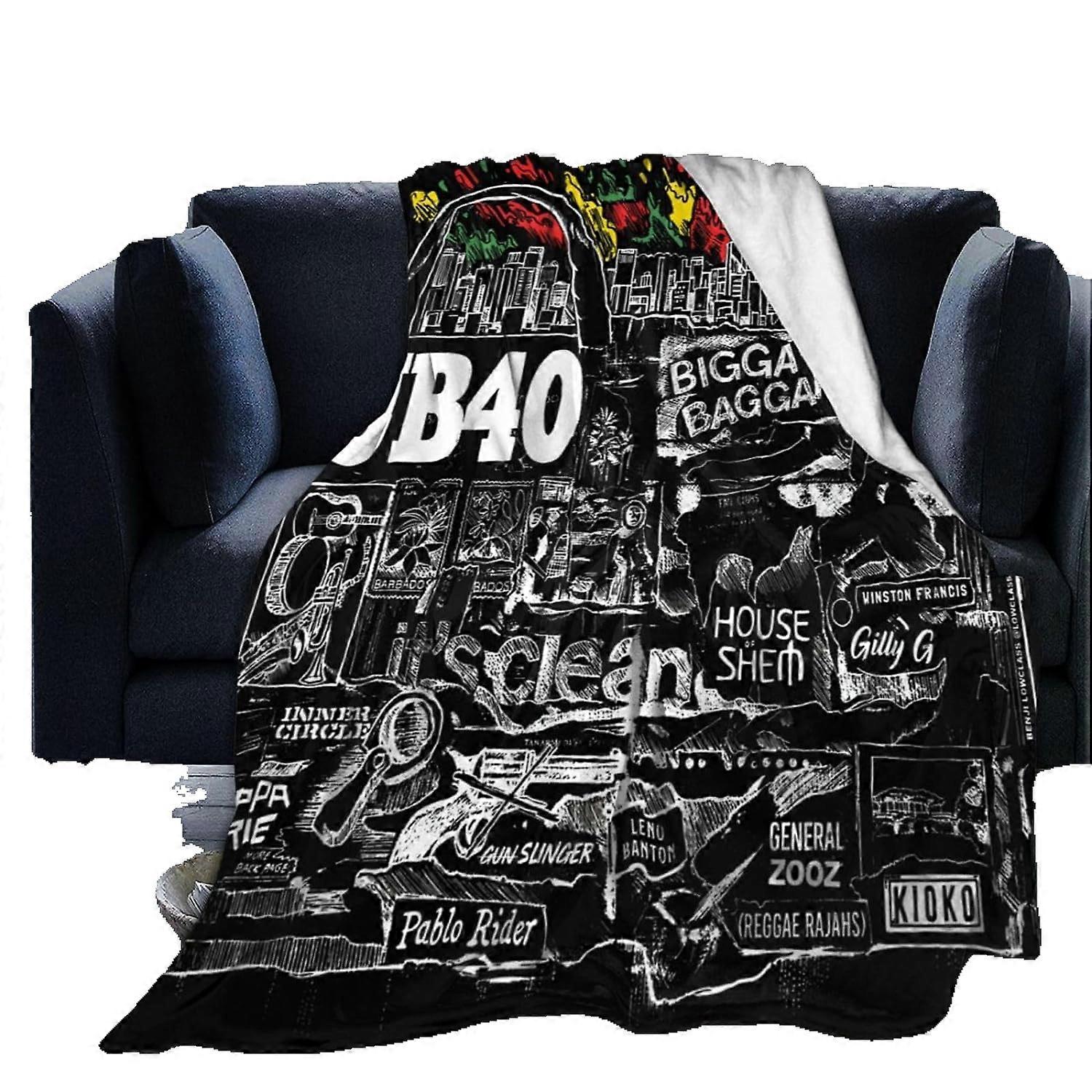 40-band flannel fleece blanket,ultra soft lightweight blanket for sofa,office,bed,car,camping couch,cozy plush blankets,beach blankets -CT439