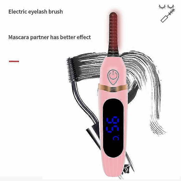 heated eyelash curlers for women, wand-style electric rechargeable 3 temperature modes heated eyelash curler long lasting
