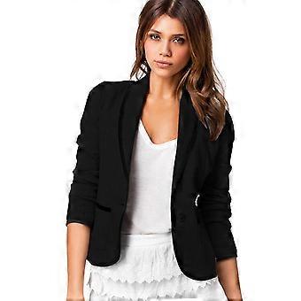 Chaqueta de traje blazer corto de mujer Formal Work Cardigan Coat