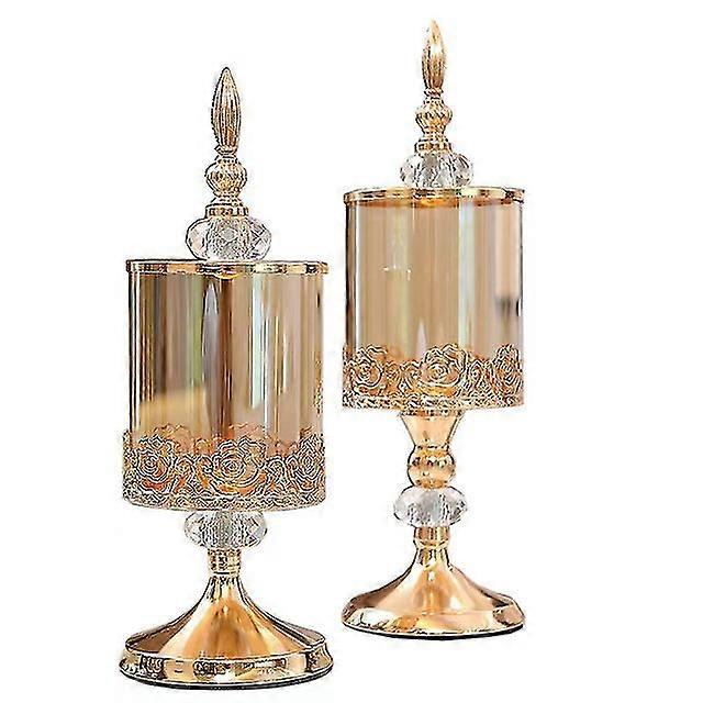 1 قطعة جرة تخزين خمر مع غطاء ، جرة حلوى على الطراز الأوروبي