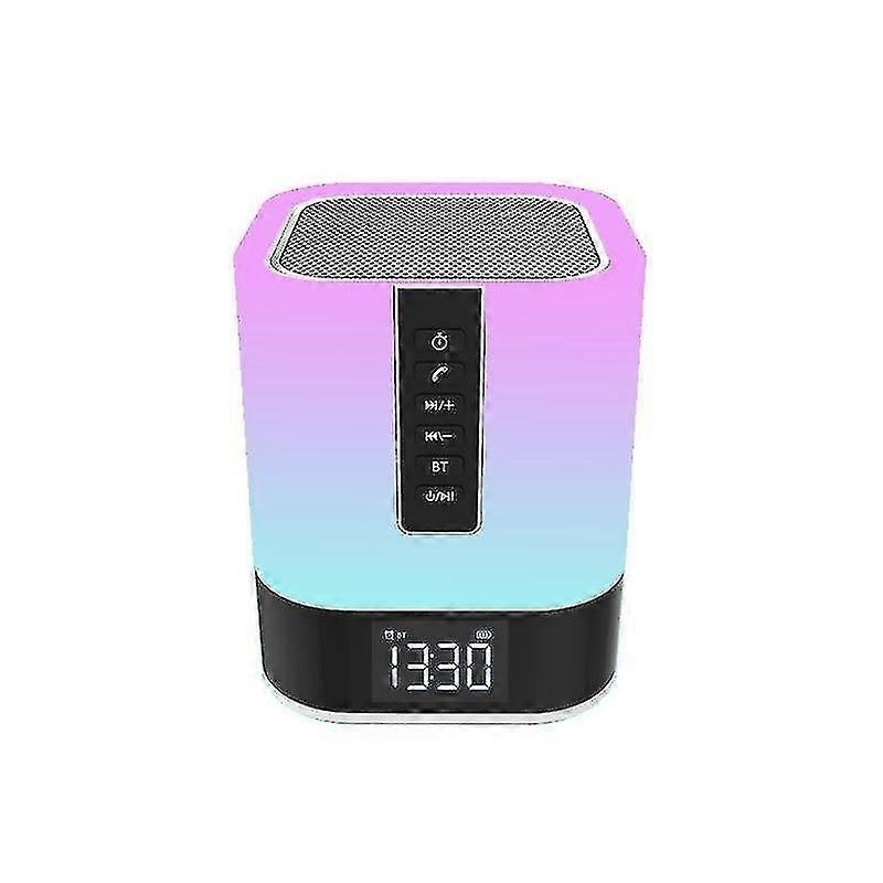 Night Light Bluetooth Speaker 5 In 1 Touch Control Bedside Lamp Dimmable Multi-color Changing Bedroo