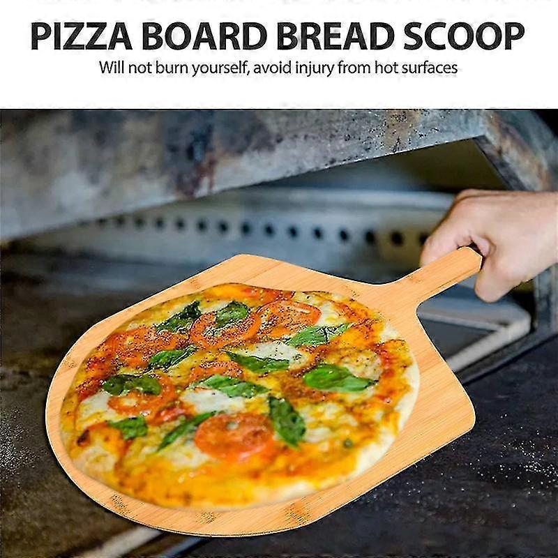 Pizza ,paddle - Spatula Grade Bamboo - 12 Inches Handle -lightweight Easy To Use For Professional P
